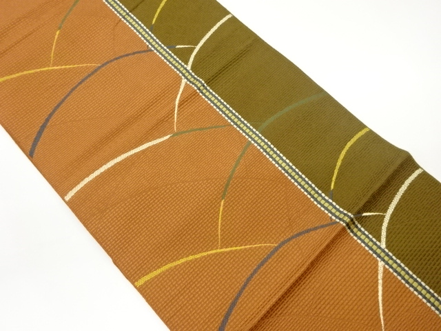 JAPANESE KIMONO / VINTAGE NAGOYA OBI / CHIKUZEN HAKATA / WOVEN GRASS